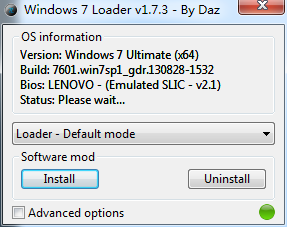 WIN7Loader V1.73|windows loader激活工具