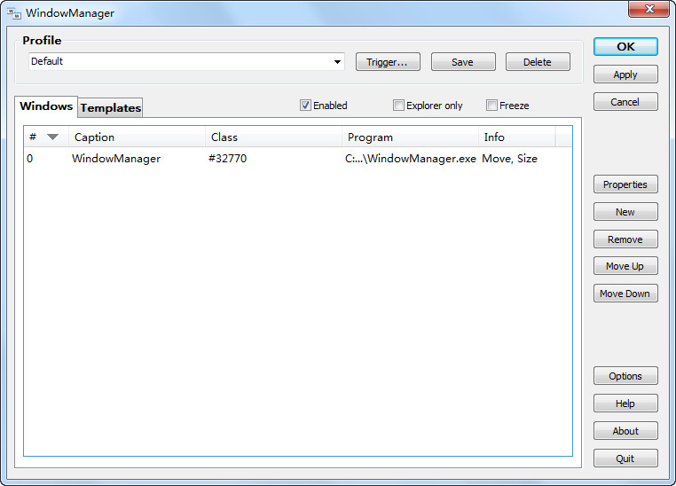 WindowManager v3.3.2 英文特别版 (窗口管理工具)