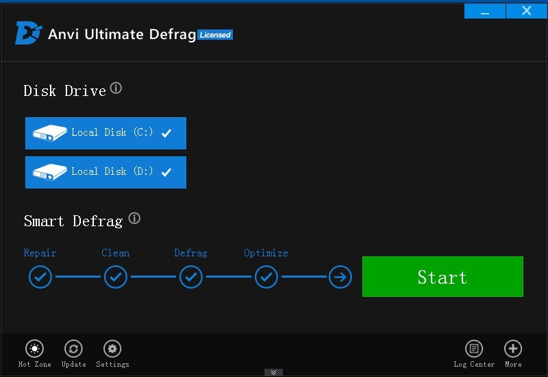 Anvi Ultimate Defrag Pro v1.0.0.1255 注册版 (磁盘碎片整理工具)